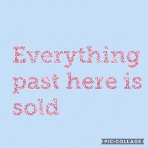 Everything past here is sold